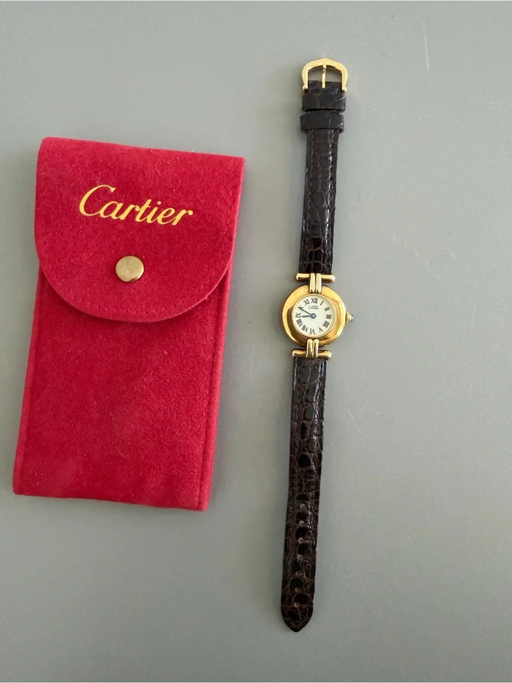 Vintage Cartier Colisée Vermeil 925 Gold Plated | Swiss Made | Authentic - Picture 4 of 4